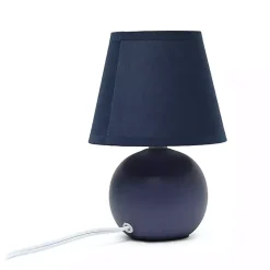 Petite Blue Orb Ceramic Table Lamp