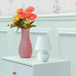 Petite Off White Orb Ceramic Table Lamp