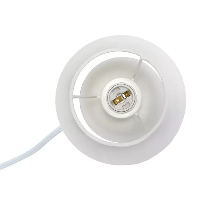 Petite Off White Orb Ceramic Table Lamp