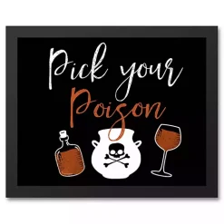 Pick Your Poison Framed Canvas Art Print