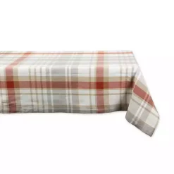 Picnic Plaid Cotton Tablecloth, 84 in.
