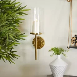 Pierre Polished Gold Stem Sconce