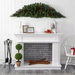 Pine and Berry LED Swag