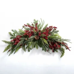 Pine and Red Berry Swag