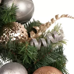 Pine and Star Ornaments Wreath