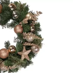 Pine and Star Ornaments Wreath