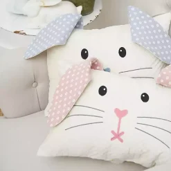 Pink Bunny Face Pillow