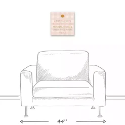 Pink Checkered A Mother's Love Canvas Art Print