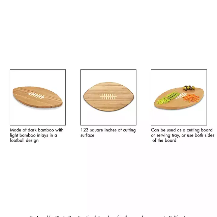 Pittsburgh Steelers Bamboo Football Cutting Board