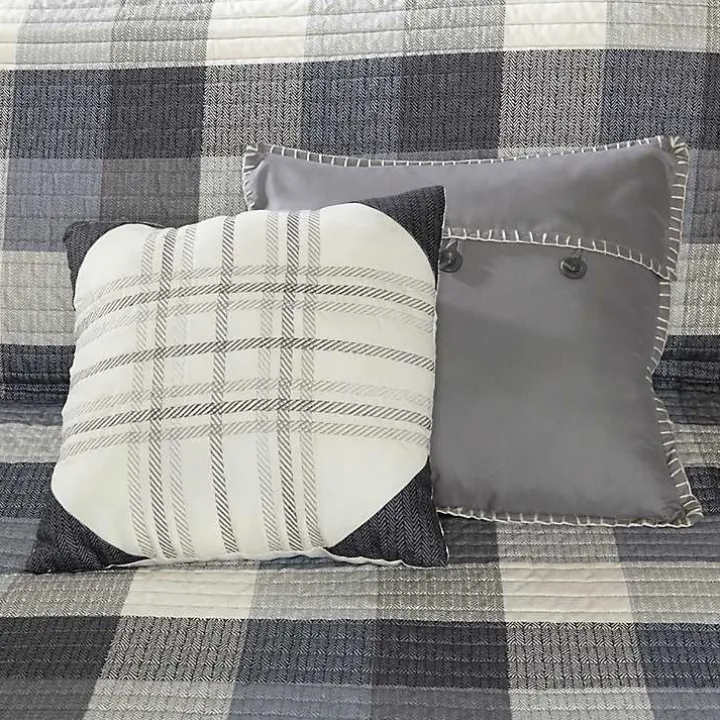 Plaid Reversible 6-pc. Full/Queen Coverlet Set