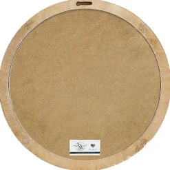 Plaid Thankful Round Framed Wall Plaque