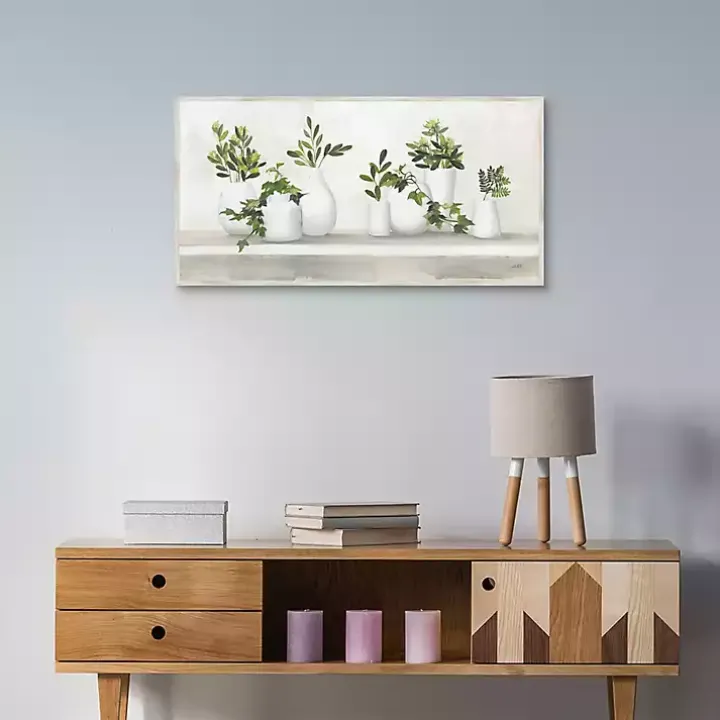 Plant Shelf Life Framed Canvas Art Print
