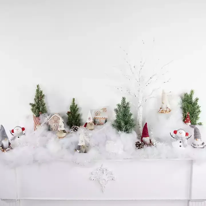 Plush Sledding Gnomes, Set of 3