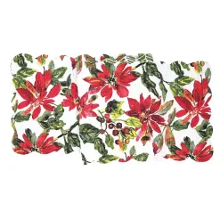 Poinsettia and Berry Reversible Table Runner