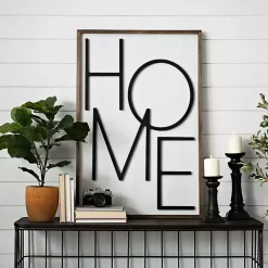 Popped Letter Home Plaque