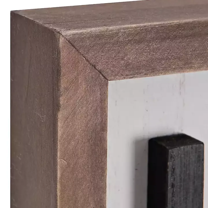 Popped Letter Home Plaque