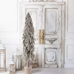 Potted Soft Touch Snowy Norfolk Pine Tree, 60 in.