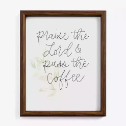 Praise the Lord Framed Wall Plaque