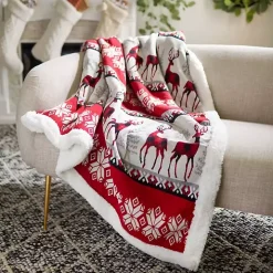 Prancer Nordic Print Throw