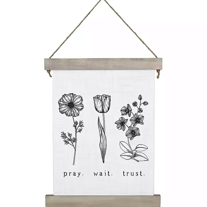 Pray. Wait. Trust. Wall Plaque