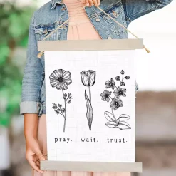Pray. Wait. Trust. Wall Plaque
