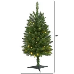 Pre-lit 3 ft. Green Mountain Pine Christmas Tree