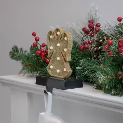 Pre-lit Angel Christmas Stocking Holder