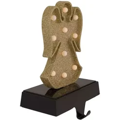Pre-lit Angel Christmas Stocking Holder