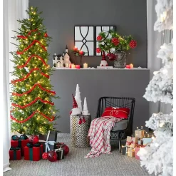 Pre-Lit Black and White Steepled Church Statue