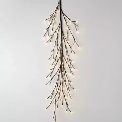 Pre-Lit Brown Branch Christmas Garland
