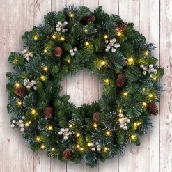 Pre-Lit Crestwood Gold Spruce Christmas Wreath