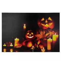 Pre-Lit Jack O' Lantern Canvas Art Print