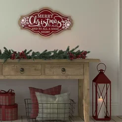 Pre-Lit Merry Christmas to All Wall Plaque