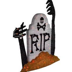 Pre-Lit RIP Tombstone Outdoor Decoration