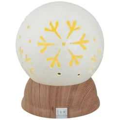 Pre-Lit Snowflake Christmas Snow Globe