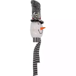 Pre-Lit Snowman with Top Hat Tree Topper