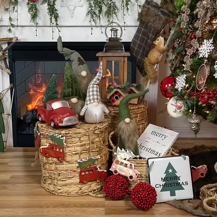 Pre-Lit Vintage Red Tree Truck Figurine