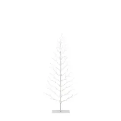 Pre-Lit White Christmas Twig Tree, 60 in.