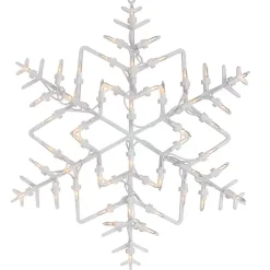 Pre-Lit White Snowflake I Decoration