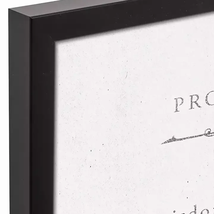 Proverbs Black Framed Canvas Art Print