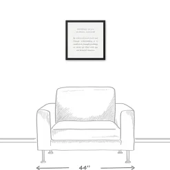 Proverbs Black Framed Canvas Art Print