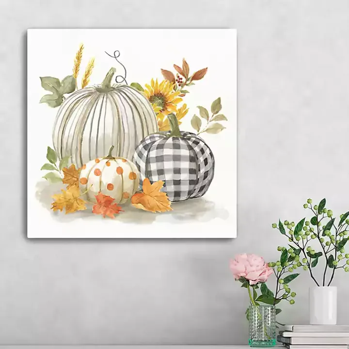 Pumpkin Décor I Canvas Art Print, 20x20