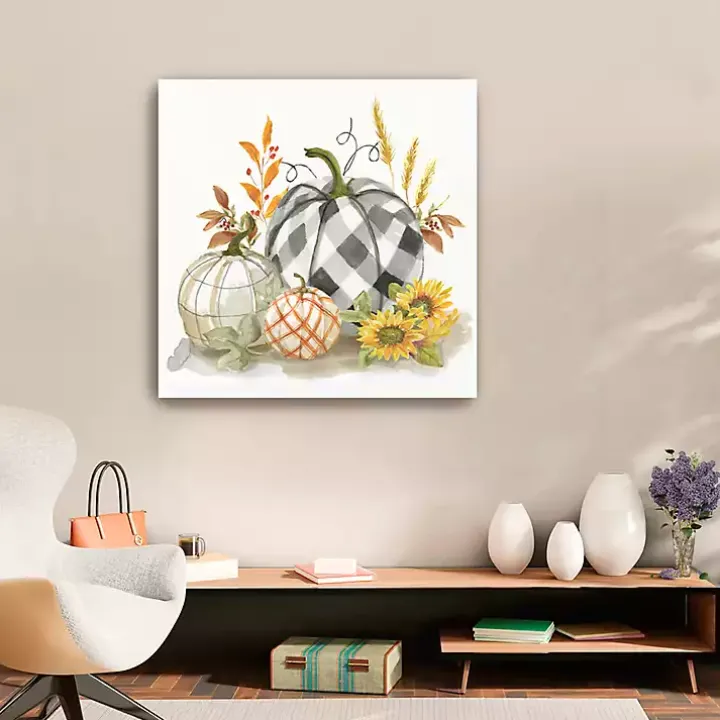 Pumpkin Décor II Canvas Art Print, 30x30