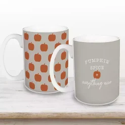 Pumpkin Spice Everything Nice Mugs, Set of 2