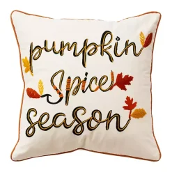 Pumpkin Spice Season Harvest Throw Pillow