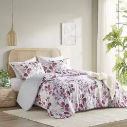 Purple Botanical 3-pc. Full/Queen Comforter Set
