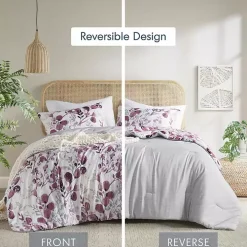 Purple Botanical 3-pc. Full/Queen Comforter Set