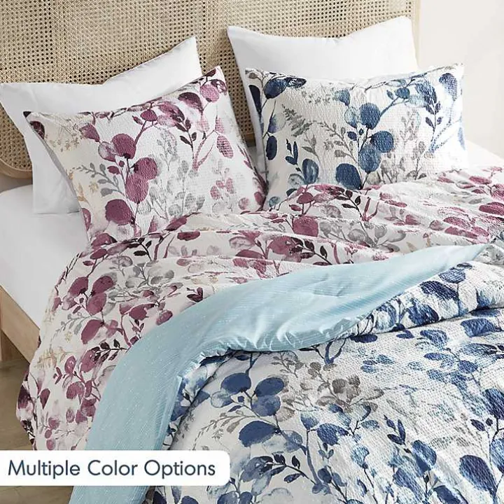 Purple Botanical 3-pc. King Comforter Set
