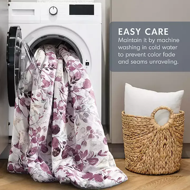 Purple Botanical 3-pc. King Comforter Set