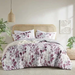 Purple Botanical 2-pc. Twin/Twin XL Comforter Set